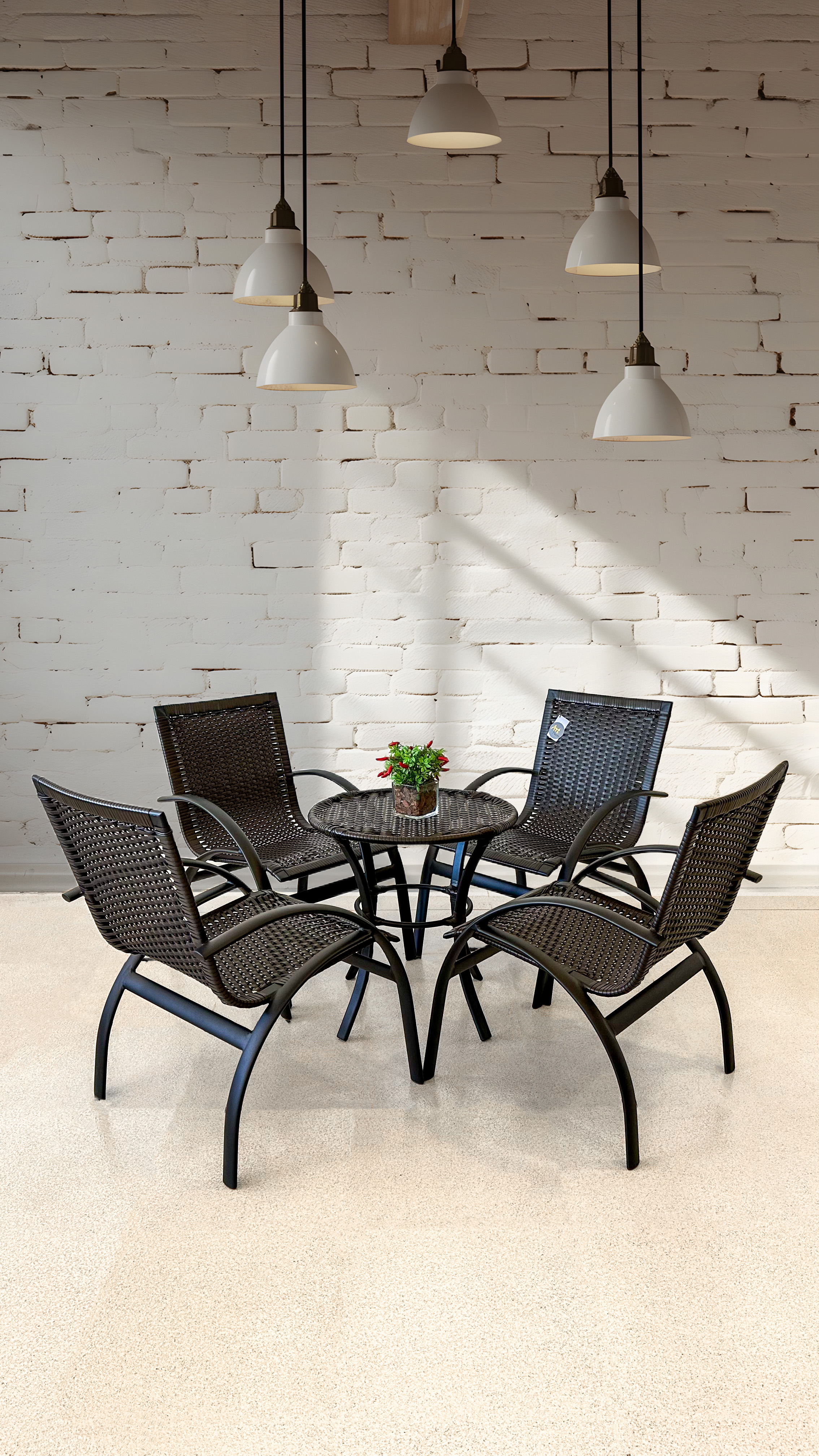 Conjunto Jantar Exterior Preto