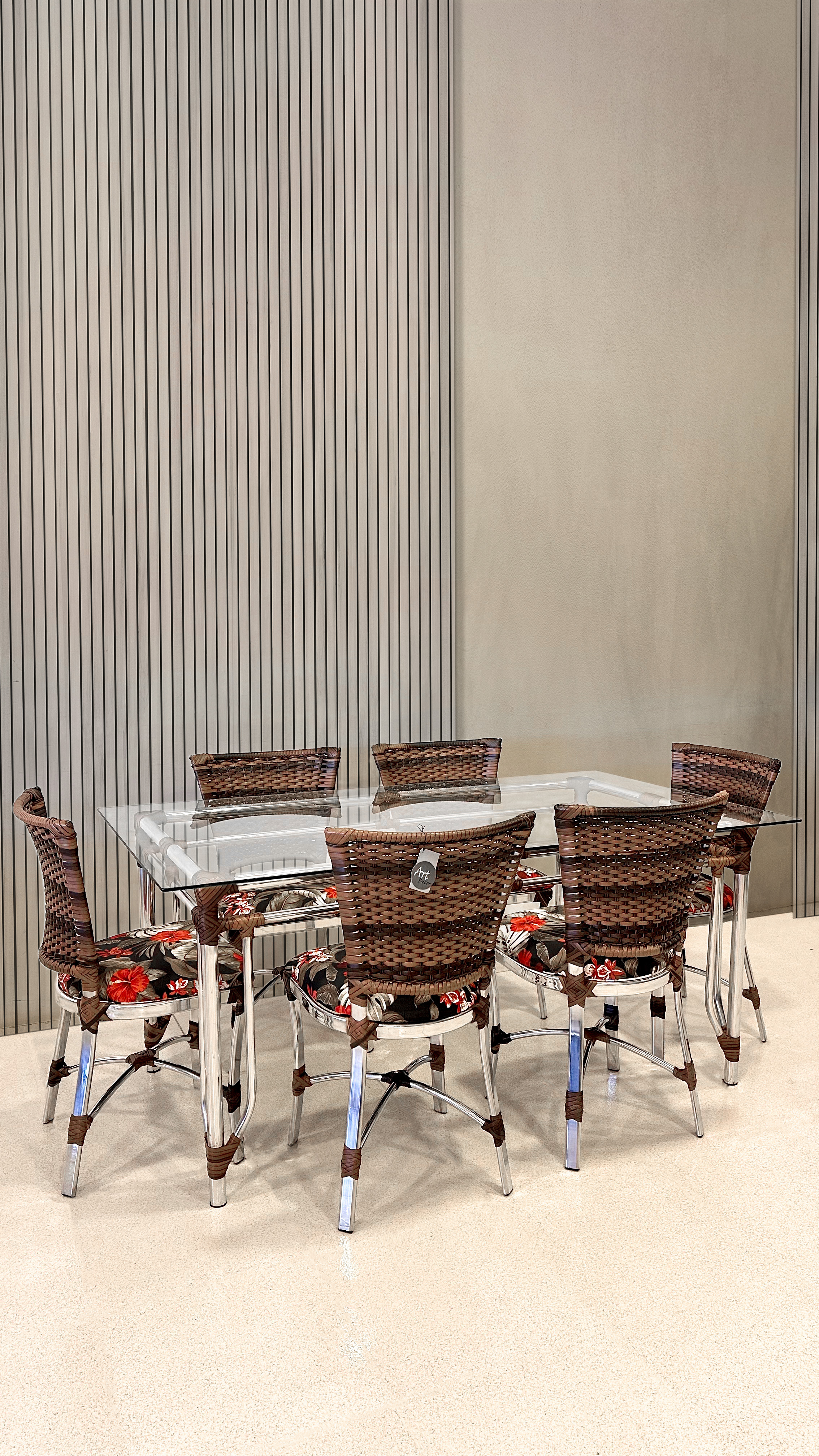 Mesa Jantar Vidro Branca