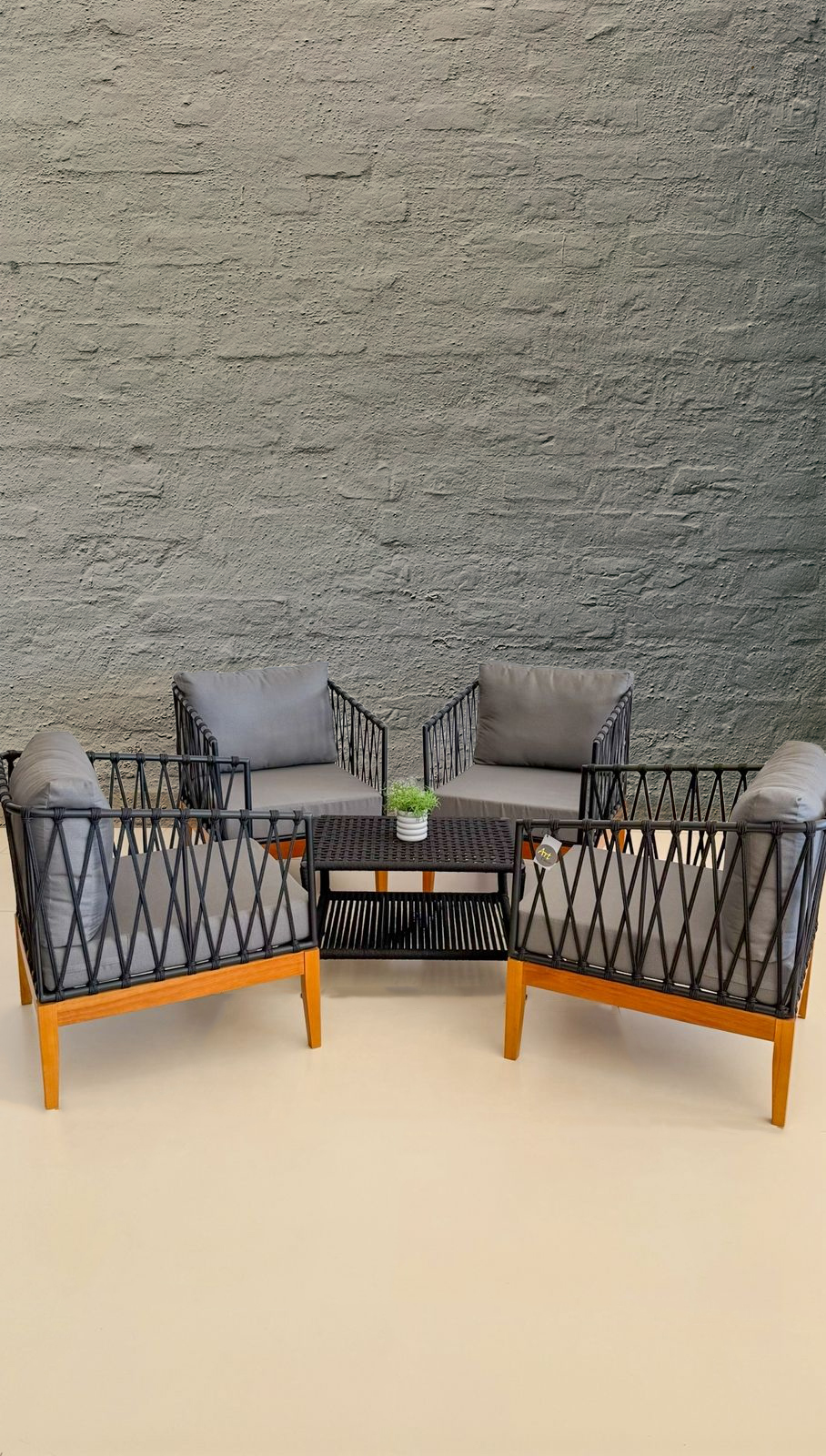 Conjunto Lounge Geométrico Laranja
