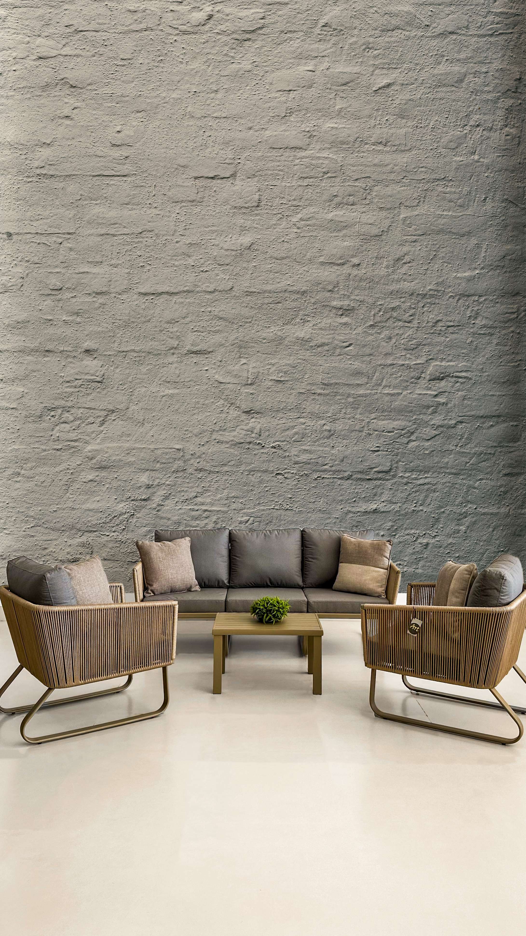 Conjunto Lounge Corda Náutica 5 Lugares